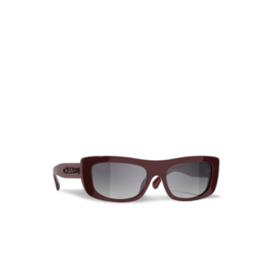 Chanel Rectangle Sunglasses Burgundy For Women A71760 X02016 S0281