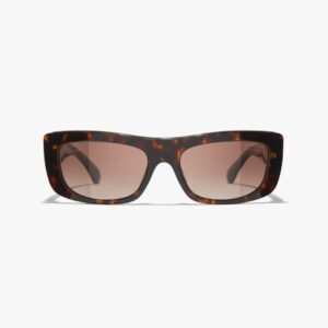 Alternative view of Chanel Rectangle Sunglasses Tortoise For Women A71760 X02016 S2719