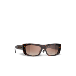Chanel Rectangle Sunglasses Tortoise For Women A71760 X02016 S2719