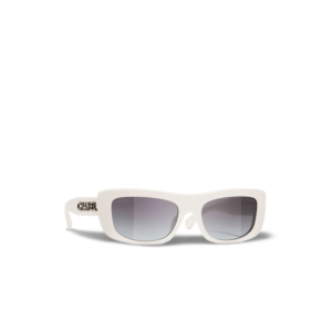 Chanel Rectangle Sunglasses White For Women A71760 X08101 S2861