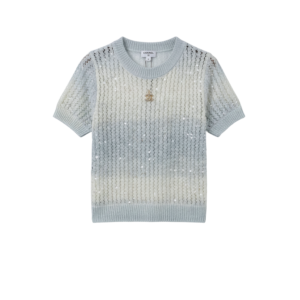 Chanel Sequin Embellished Top Ombre Blue For Women