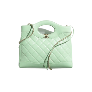 Chanel Shopping Bag Light Green For Women 14 Inches/ 36 Cm AS4853 B16220 NW778