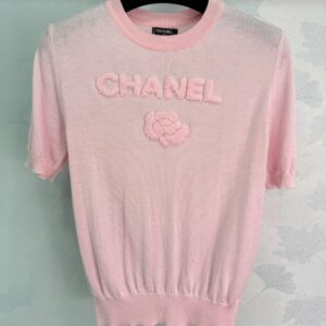 Alternative view of Chanel Short Sleeve T-Shirt Pastel Pink For Women