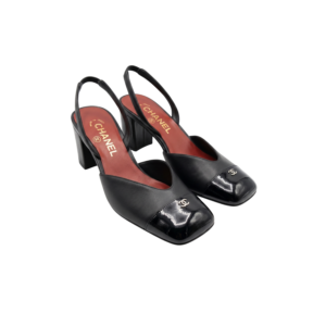 Chanel Slingbacks Black/ Burgundy For Women