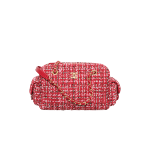 Chanel Small Bowling Shoulder Bag 9.4in/ 24cm Red Gold Hardware For Women‎ AS5792-B22160-U2675