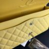 Chanel 11.12 Classic Double Flap Crossbody Bag 10in/ 25.5cm Yellow Silver Hardware For Women - Image 7