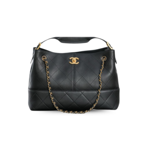 Chanel Shopping Small Tote Bag 14.2in/ 36cm Black Gold Hardware For Women