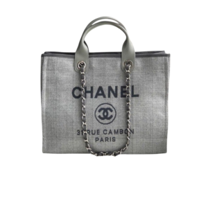Chanel Shopping Small Tote Bag 15.2in/ 39cm Grey Silver Hardware For Women AS3257