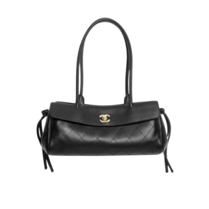 Chanel Small Shopping Shoulder Bag 12.6in/ 32cm Black Gold Hardware For Women AS6288-B24248-94305