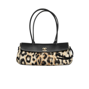 Chanel Small Shopping Shoulder Bag 12.6in/ 32cm Brown/ Black Gold Hardware For Women AS6288-B25093-UB372