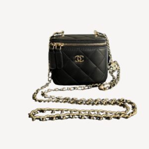Chanel Vanity With Chain Black For Women 4.3in/11cm