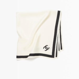 Alternative view of Chanel Square Scarf Ecru/ Black For Women AAB938-B24346-UA149