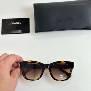 Chanel Square Sunglasses Brown For Women
