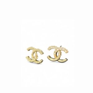Chanel Stud Earrings Gold For Women