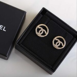 Alternative view of Chanel Stud Earrings Gold For Women