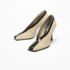 Alternative view of Chanel Suede Pumps Beige/ Black For Women G47181-B24262-U9717