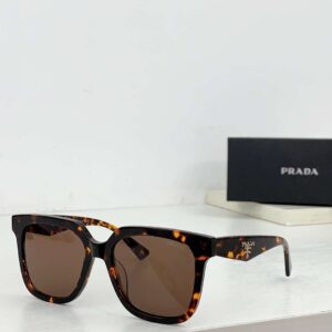 Alternative view of Prada Sunglasses Squares Gradient Brown