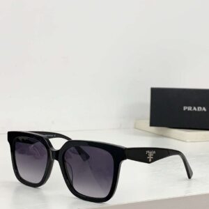 Alternative view of Prada Sunglasses Squares Gradient Black