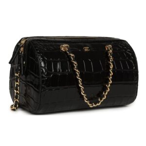 Alternative view of Chanel Timeless Classic Mini Barrel Bag 8.3in/ 18.5cm Black Gold Hardware For Women