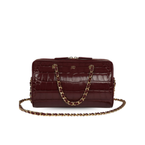 Chanel Timeless Classic Mini Barrel Bag 8.3in/ 18.5cm Burgundy Gold Hardware For Women