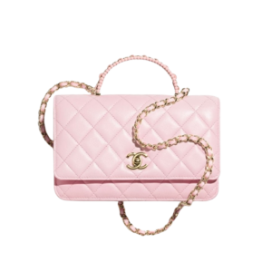 Chanel Wallet On Chain Crossbody Bag 7.6in/ 19cm Light Pink Gold Hardware For Women AP4451 B19409 NADOE