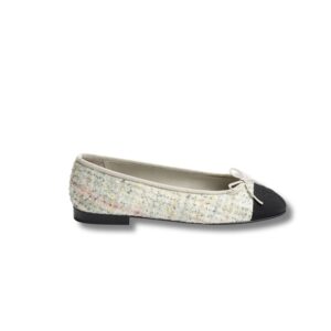 Chanel Ballet Flats Light Yellow For Women G02819 B17930 NZP28