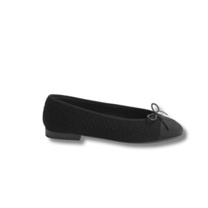 Chanel Ballet Flats Black For Women G02819 B17929 94305