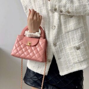 Alternative view of Chanel Kelly Top Handle Bag 7.8in/ 19cm Blush Pink Gold Hardware For Women
