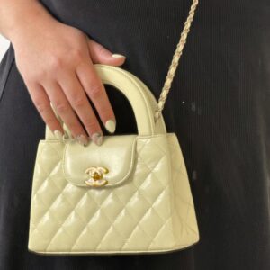 Alternative view of Chanel Kelly Top Handle Bag 7.8in/ 19cm Yellow Gold Hardware For Women