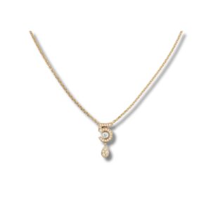 Chanel Eternal N°5 Necklace Beige Gold For Women J12193