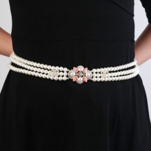 Alternative view of Chanel Triple-Strand Pearl & Floral Gold-Toned For Women