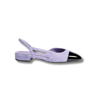 Chanel Slingbacks Sandals Lilac And Black For Women G31319 B17157 NZ562