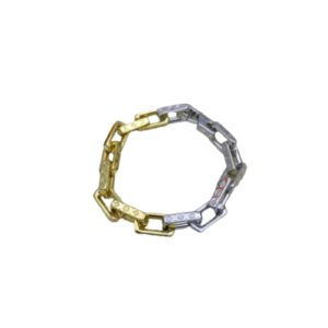 Louis Vuitton Combinating Two Colors Monogram Chain Bracelet Multicolor For Men