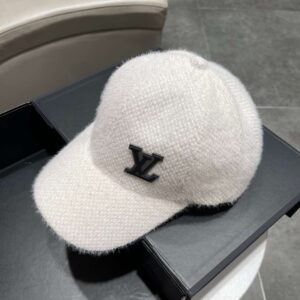 Alternative view of Louis Vuitton Corduroy Cap White For Women