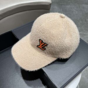 Alternative view of Louis Vuitton Corduroy Cap Beige For Women