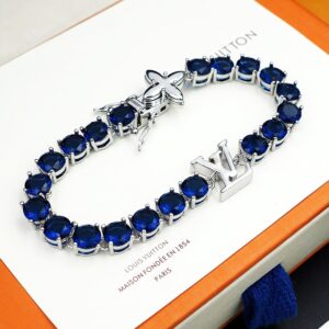 Alternative view of Louis Vuitton Crystal Bracelet Blue For Women