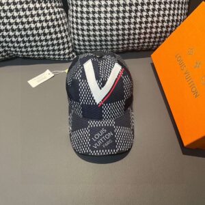 Louis Vuitton Damier Rush Cap Black For Men