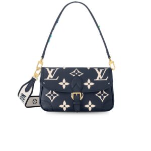 Louis Vuitton Diane Navy Blue For Women 9.4 Inches/ 24 Cm M47161