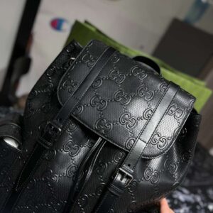 Alternative view of Gucci Embossed Backpack GG Black For Men 41cm / 16.1in 625770 1W3BN 1000