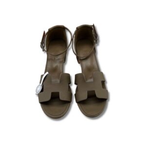 Hermes Encens 50 Sandal Dark Greige For Women