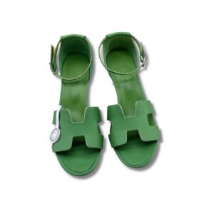 Hermes Encens 50 Sandal Green For Women
