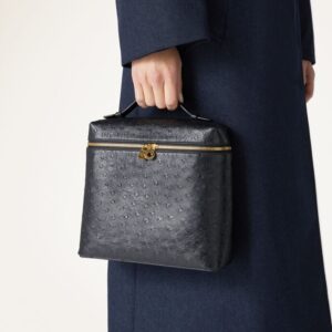 Alternative view of Loro Piana Extra Pocket L23.5 Backpack 9.1in/ 23cm Black Gold Hardware For Women FAN4194 8000