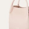 Loro Piana Micro Bale Top Handle Bag 5.2in/ 13cm Candoglia Marble Silver Hardware For Women FAN4647 305H - Image 4
