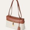 Loro Piana Extra L27 Top Handle Bag 11in/ 27cm Natural/ Caramel Sugar For Women FAO3001 B4AU - Image 3