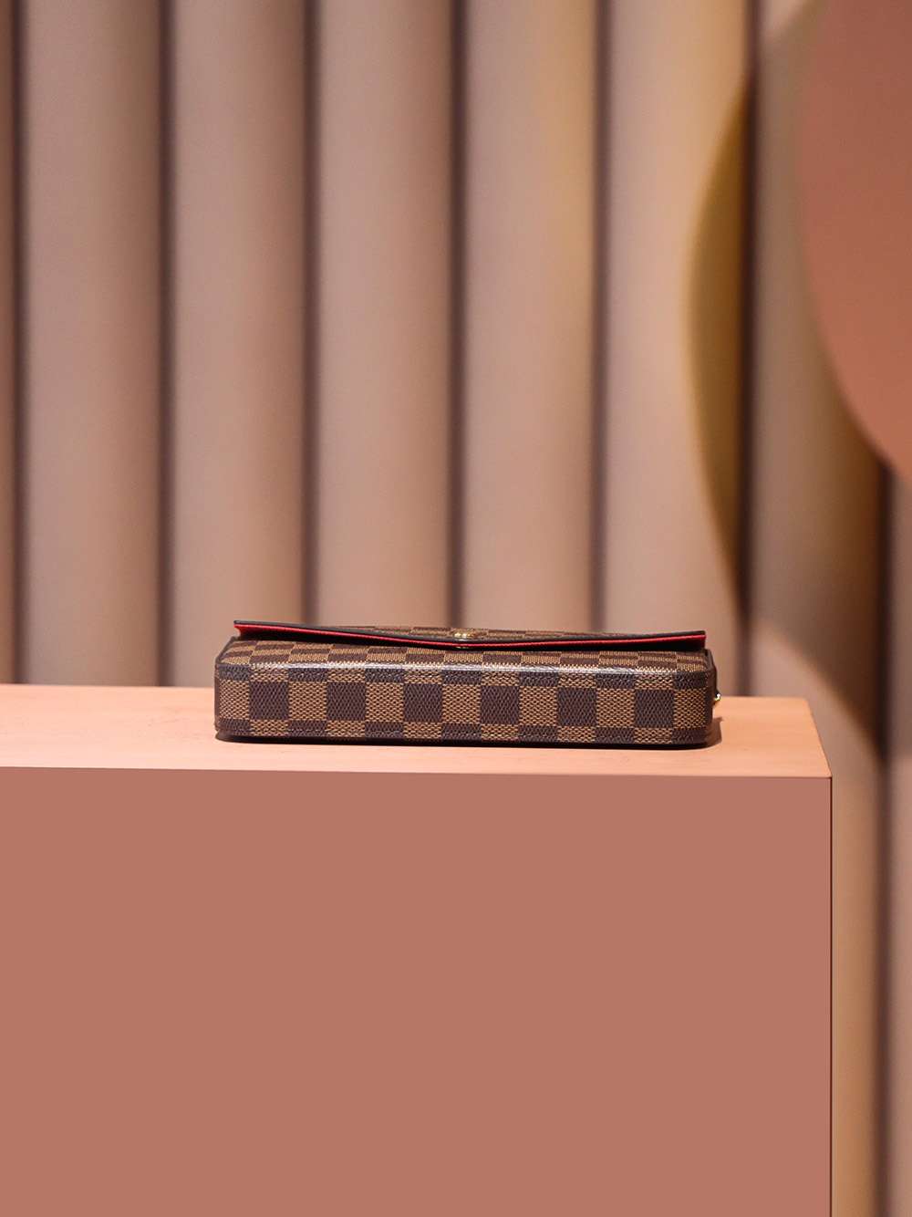 Louis Vuitton Pochette Felicie Shoulder Bag 8.3in/ 21cm Brown Gold Hardware For Women N63032 - Image 8