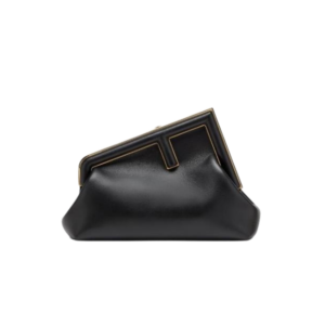 Fendi First Small Crossbody Bag Black 10.2in 26cm Gold Hardware For Women 8BP129ABVEF0KUR