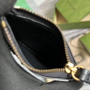 Alternative view of Gucci GG Marmont Keychain Wallet Black For Women‎ 627064 DTDHT 1000 3.9 in/ 10 cm