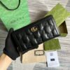 Gucci GG Matelassé Zip-Around Wallet Black For Women 723784 UM8IG 1000 7.6 in/ 19.5 cm - Image 2