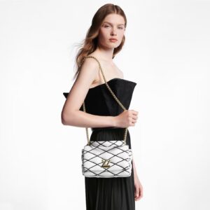 Alternative view of Louis Vuitton GO-14 MM White/ Black Bag For Women M22890- 9.1 Inches/ 23 Cm