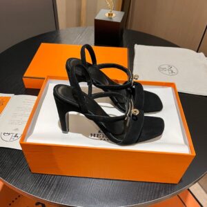Alternative view of Hermes Glamour 75 Sandals Black For Women